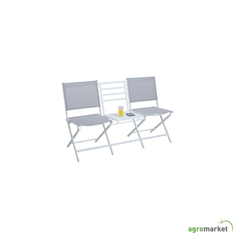 Metalni sto + 2 stolice – Vieste 