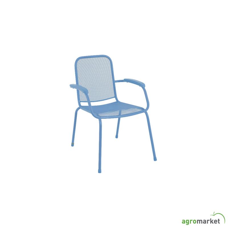 Baštenska metalna stolica – plava Lopo 