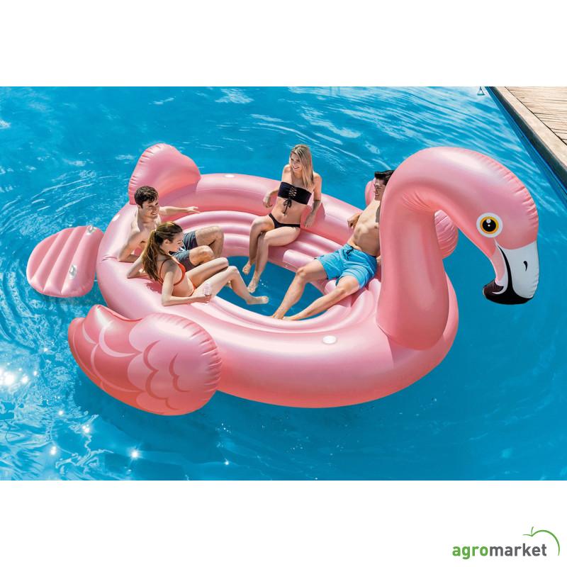 Dušek za vodu 4.22 x 3.73 x 1.85m Flamingo Party Island 