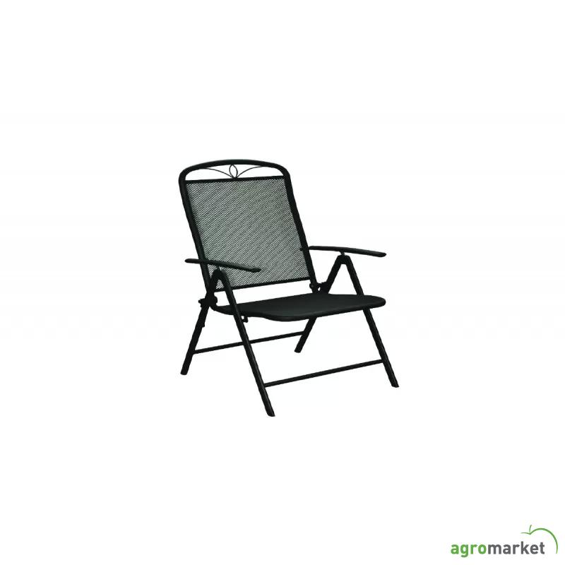 Alba metalna stolica sa podešavajućim naslonom - siva 